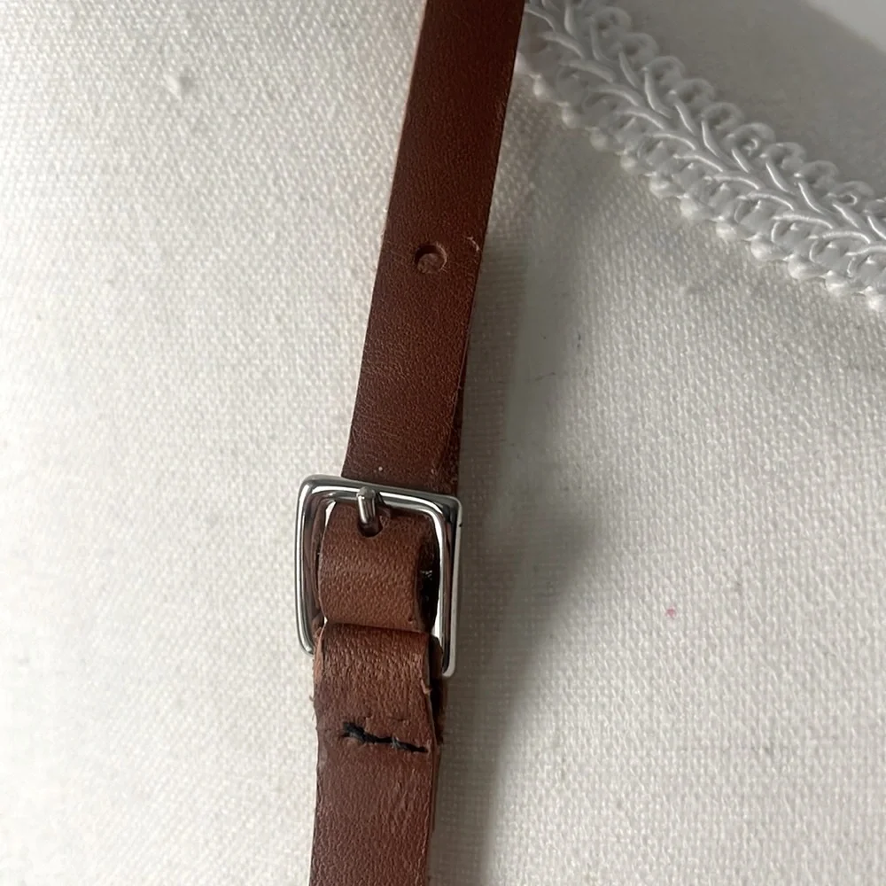 Leather Envelope style bag, Handmade & Painted - Picture 4 of 7